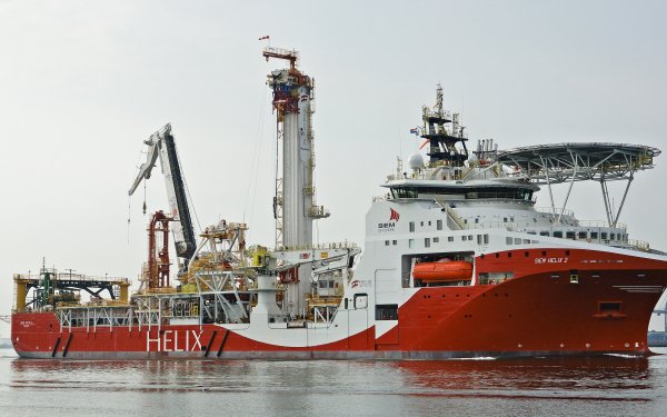Vehicles Offshore Support Vessel Siem Helix 2 Ship HD Wallpaper | Background Image