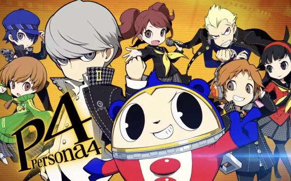 Yosuke Hanamura Kanji Tatsumi Yukiko Amagi Rise Kujikawa Naoto Shirogane Chie Satonaka Yu Narukami Teddie (Persona) video game Persona Q 2 HD Desktop Wallpaper | Background Image