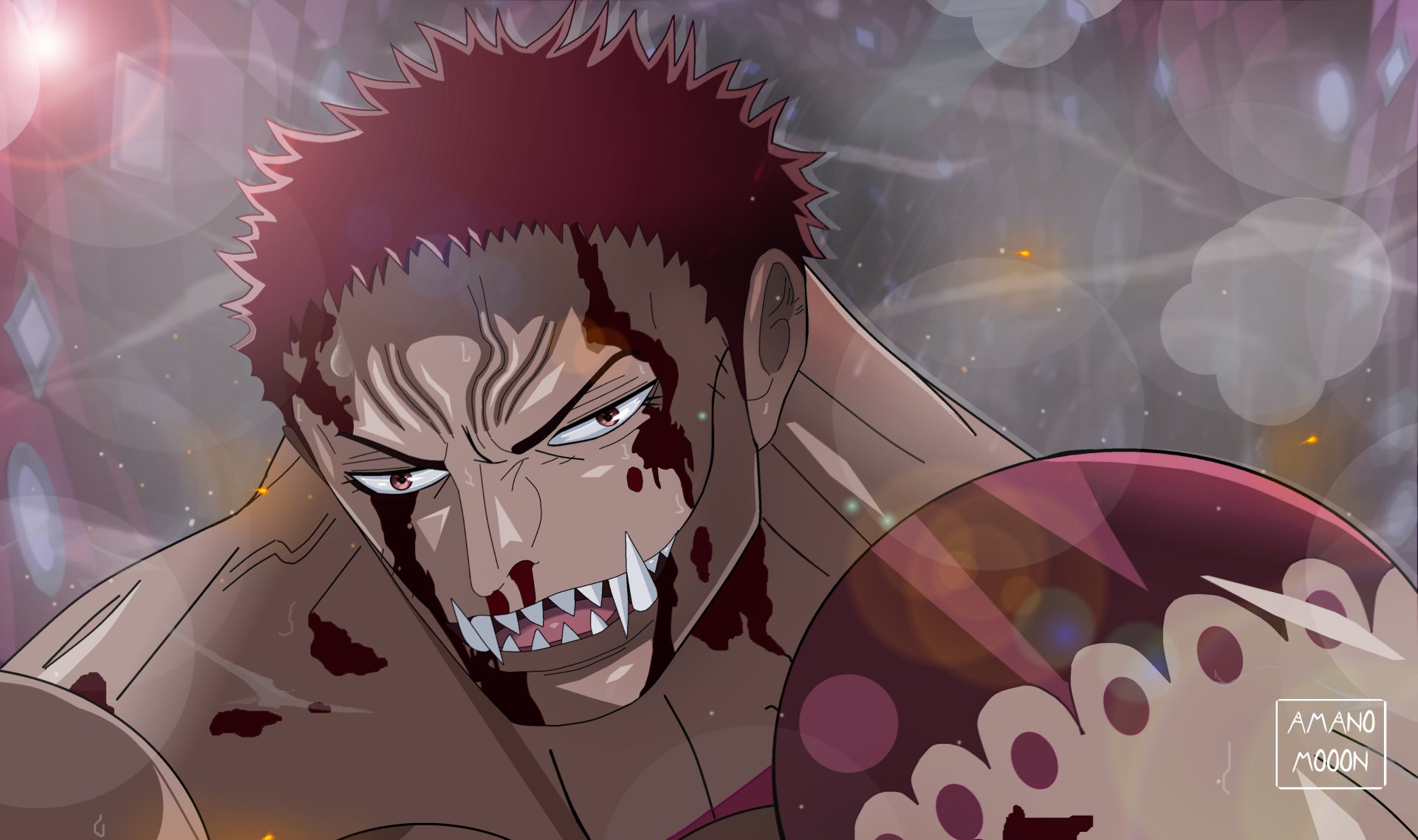 Download Charlotte Katakuri Anime One Piece 4k Ultra HD Wallpaper by Amanomoon