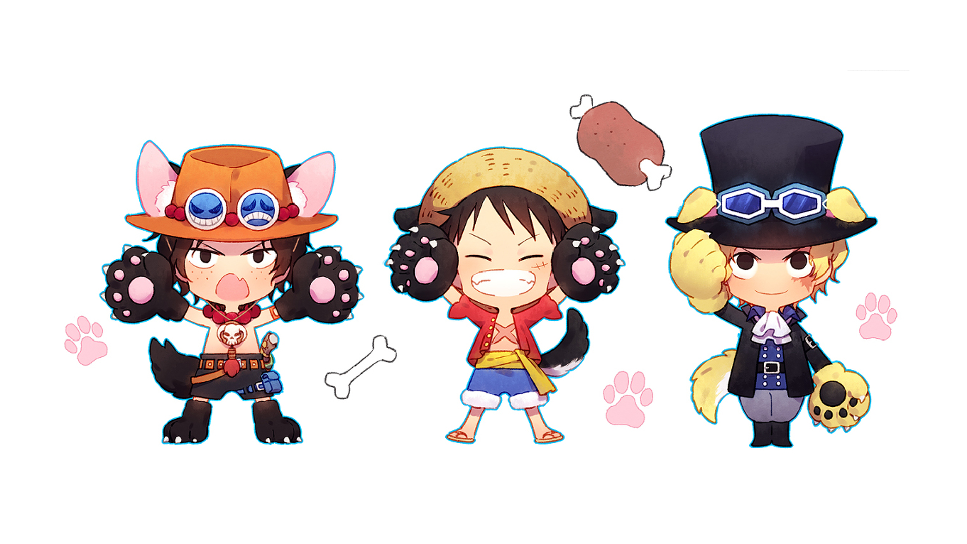 Mô Hình Chibi các nhân vật One Piece Mô Hình Băng mũ rơm Luffy  ACE  Sabo  Thất Vũ Hải Tượng Figure  Lazadavn