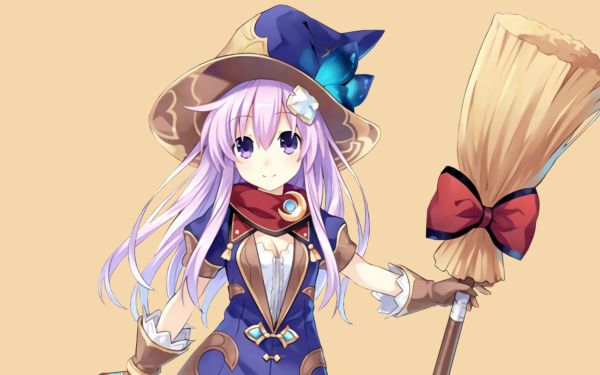 Video Game Cyberdimension Neptunia 4 Goddesses Online Nepgear Witch Hat Purple Eyes Pink Hair Long Hair HD Wallpaper | Background Image