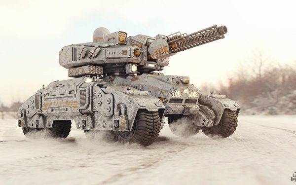 Military Sci Fi Tank Vehicle Futuristic HD Wallpaper | Background Image
