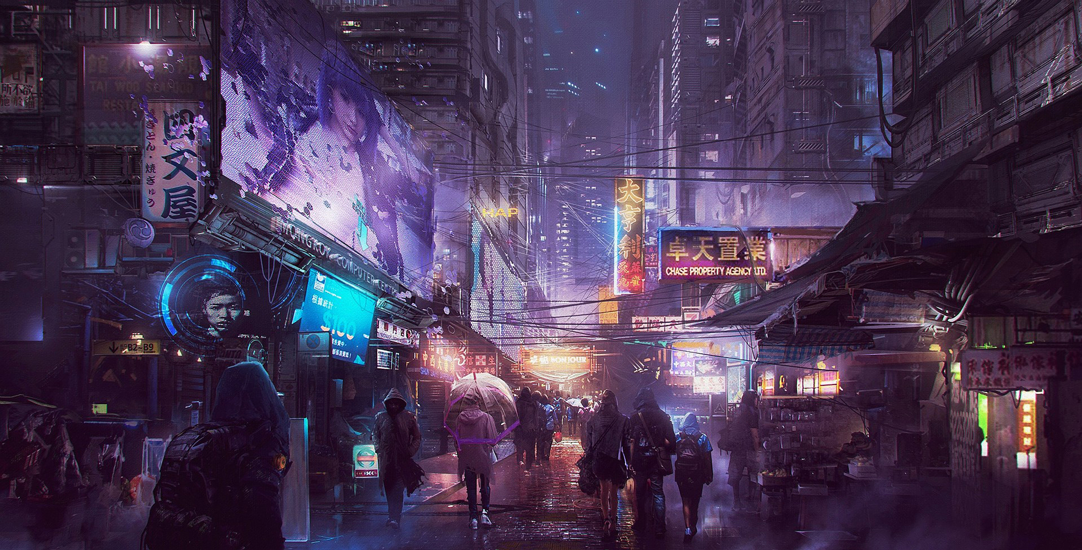 Cyberpunk Street by Donglu Yu
