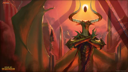man made Magic: The Gathering Nicol Bolas HD Desktop Wallpaper | Background Image