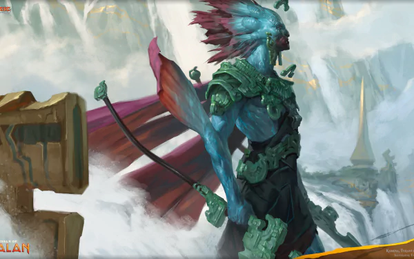 Rivals of Ixalan (Magic: The Gathering) Merfolk (Magic: The Gathering) Kumena Tyrant of Orazca man made Magic: The Gathering HD Desktop Wallpaper | Background Image