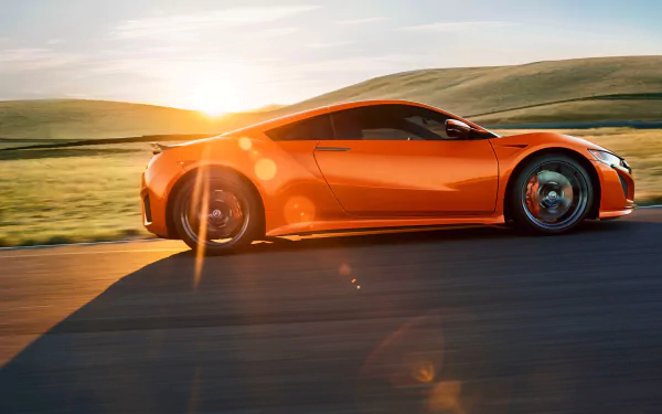 supercar orange car car Honda vehicle Acura NSX HD Desktop Wallpaper | Background Image