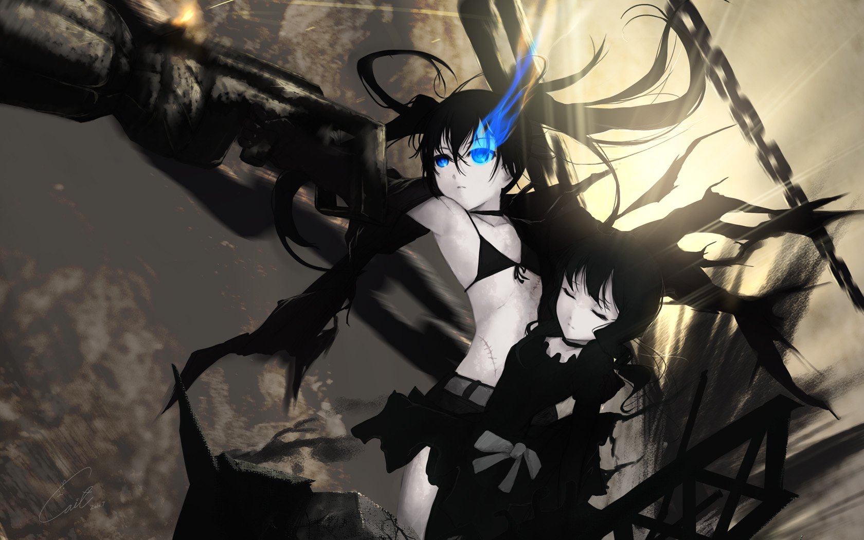 Download Dead Master (Black Rock Shooter) Anime Black Rock Shooter Wallpaper