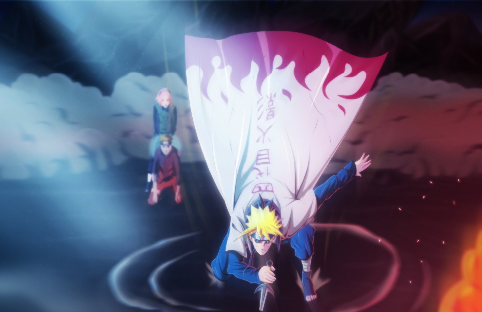 Download Minato Namikaze Sakura Haruno Naruto Uzumaki Anime Naruto HD Wallpaper by Robin Chuquital