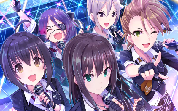 Syuko Shiomi Rin Shibuya Miho Kohinata Natsuki Kimura Mirei Hayasaka Anime The iDOLM@STER Cinderella Girls HD Desktop Wallpaper | Background Image