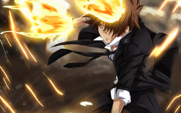 Tsunayoshi Sawada Anime Katekyō Hitman Reborn! HD Desktop Wallpaper | Background Image