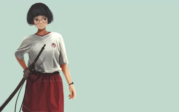 glasses Anime Original HD Desktop Wallpaper | Background Image