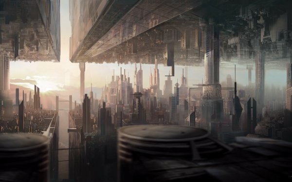 Sci Fi City Futuristic Building Skyscraper HD Wallpaper | Background Image