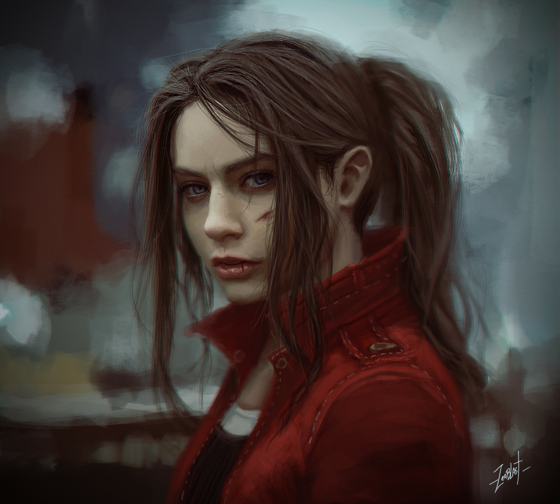 Claire redfield, high resolution, detailed digital art, realistic