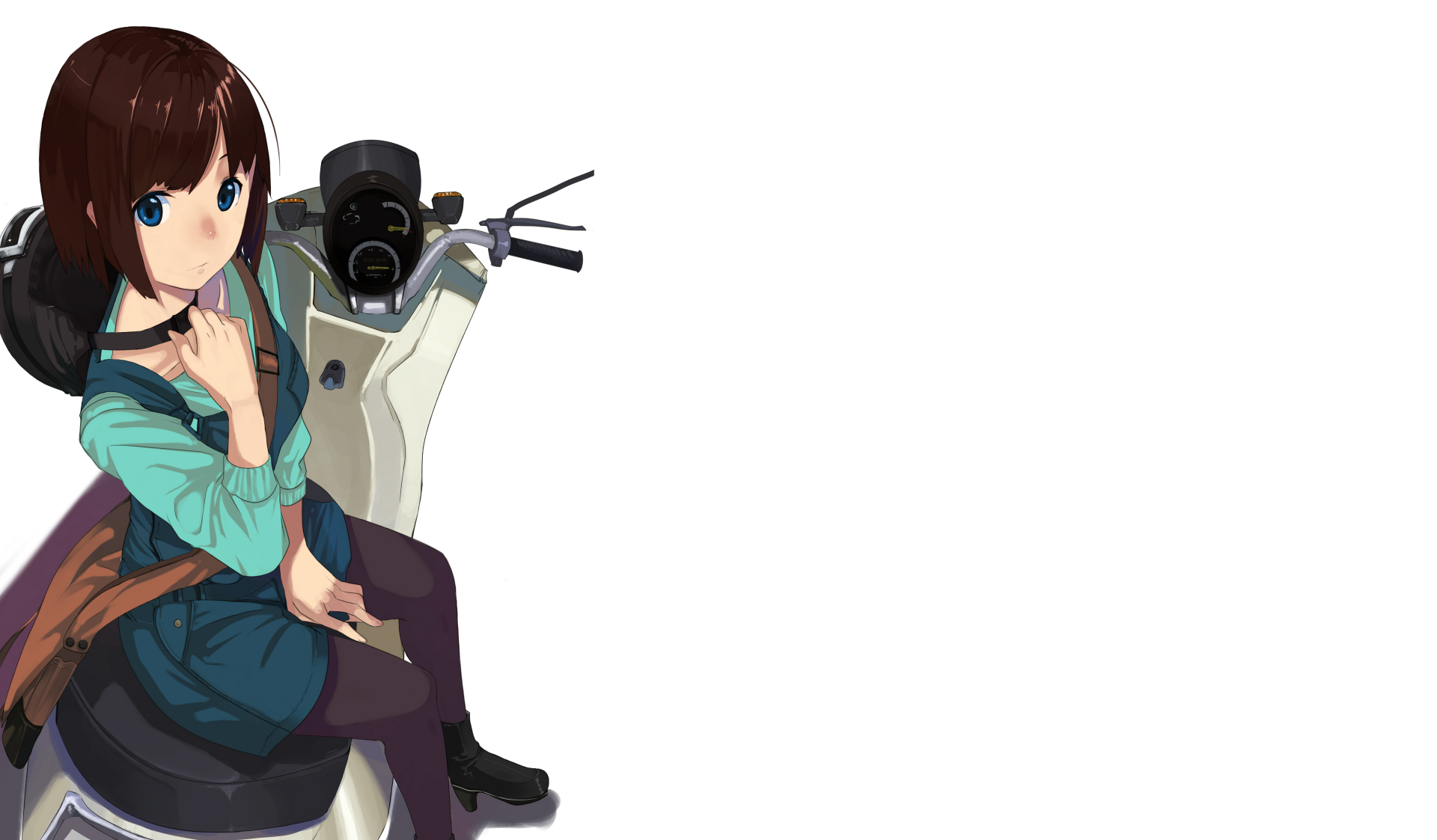 Download Motorcycle Anime Original Anime Motorcycle 4k Ultra HD Wallpaper by 陰 祭