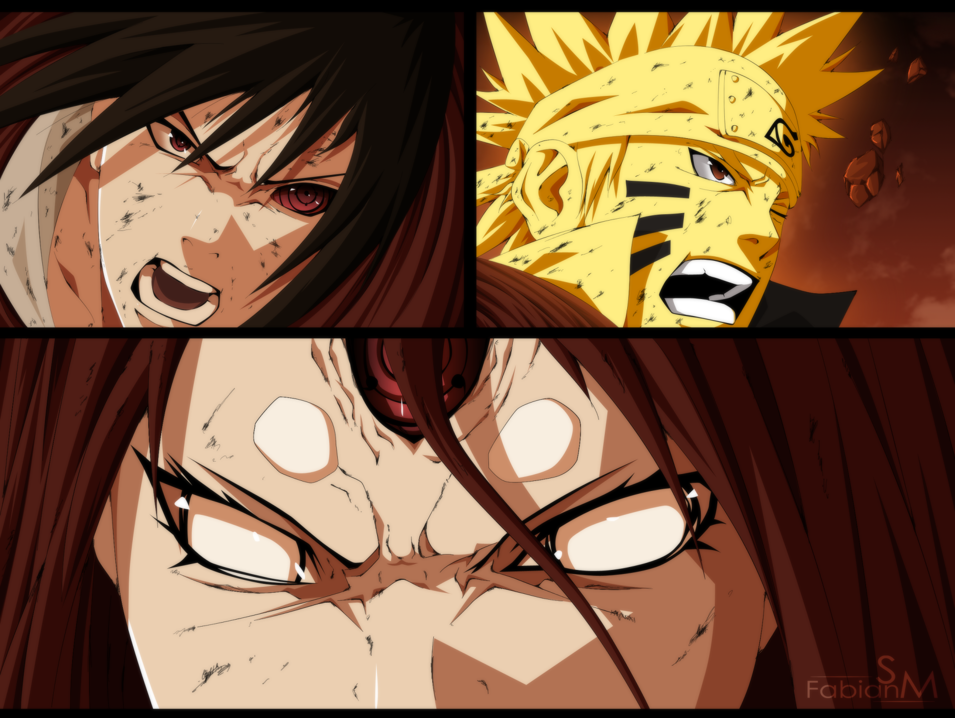 Download Sasuke Uchiha Naruto Uzumaki Kaguya Ōtsutsuki Anime Naruto Naruto & Sasuke HD Wallpaper by Fabian Sandi