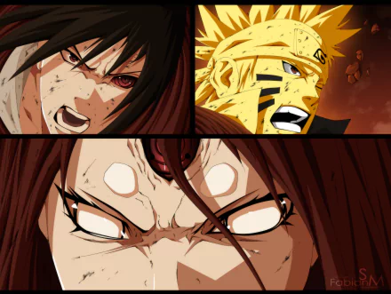 Sasuke Uchiha Naruto Uzumaki Kaguya Ōtsutsuki Anime Naruto Naruto & Sasuke HD Desktop Wallpaper | Background Image