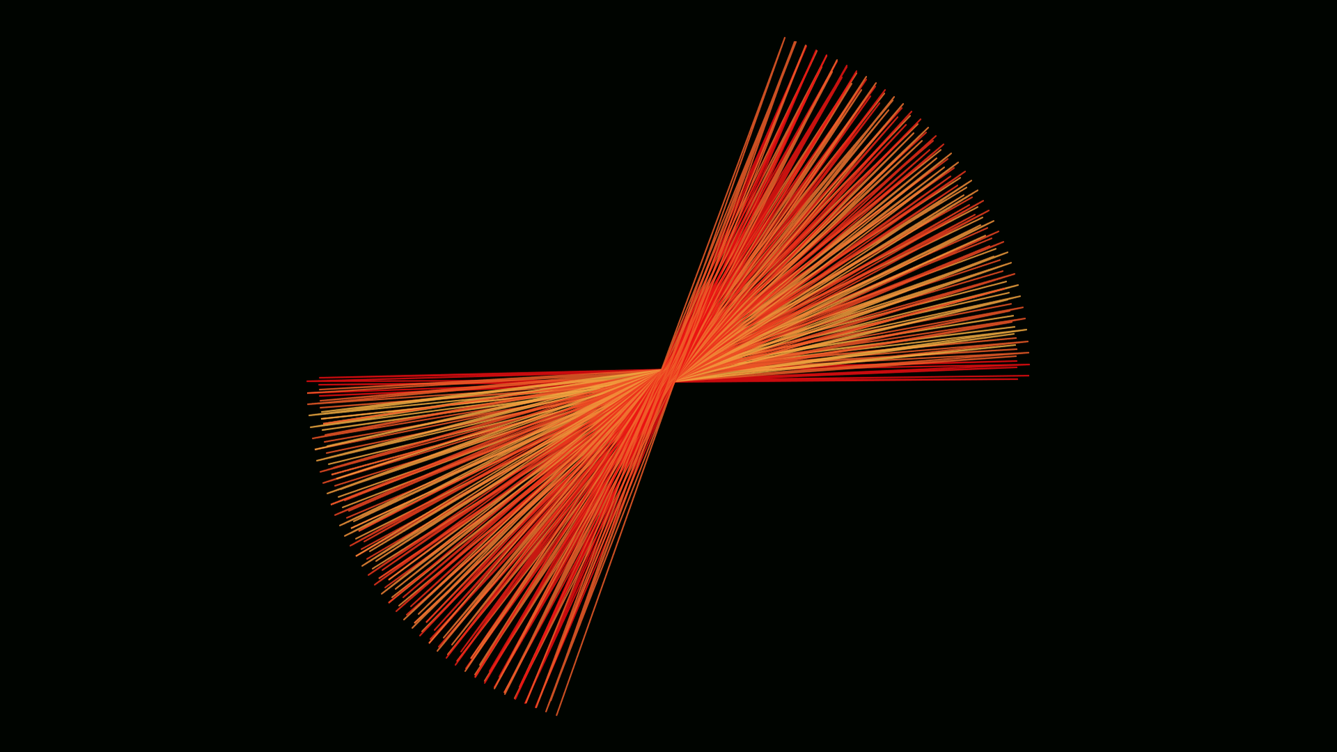 HD PC desktop wallpaper featuring an abstract orange guilloche pattern with fractal design elements on a black background.