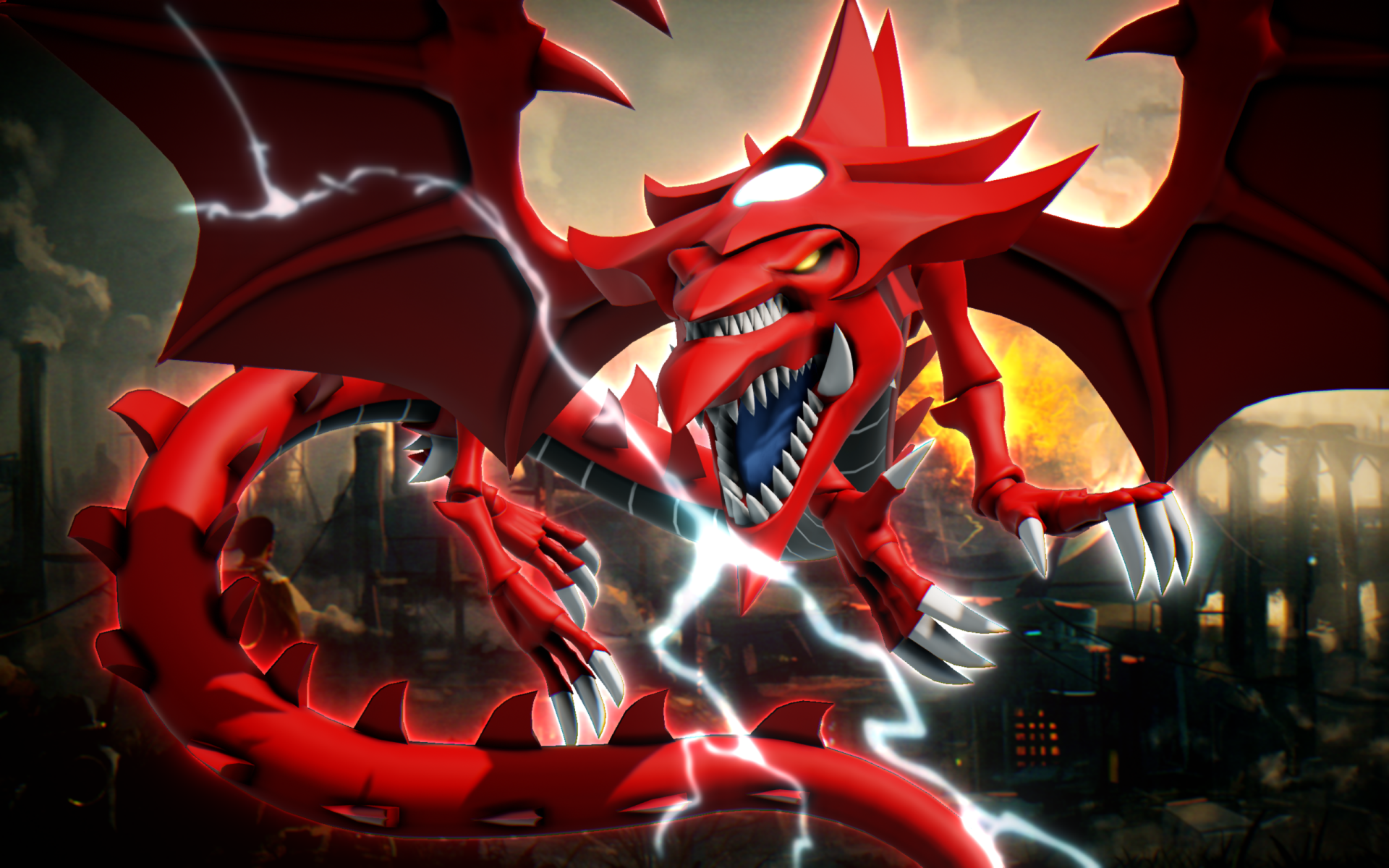 Download Slifer The Sky Dragon Anime Yu-Gi-Oh! HD Wallpaper by Shaya