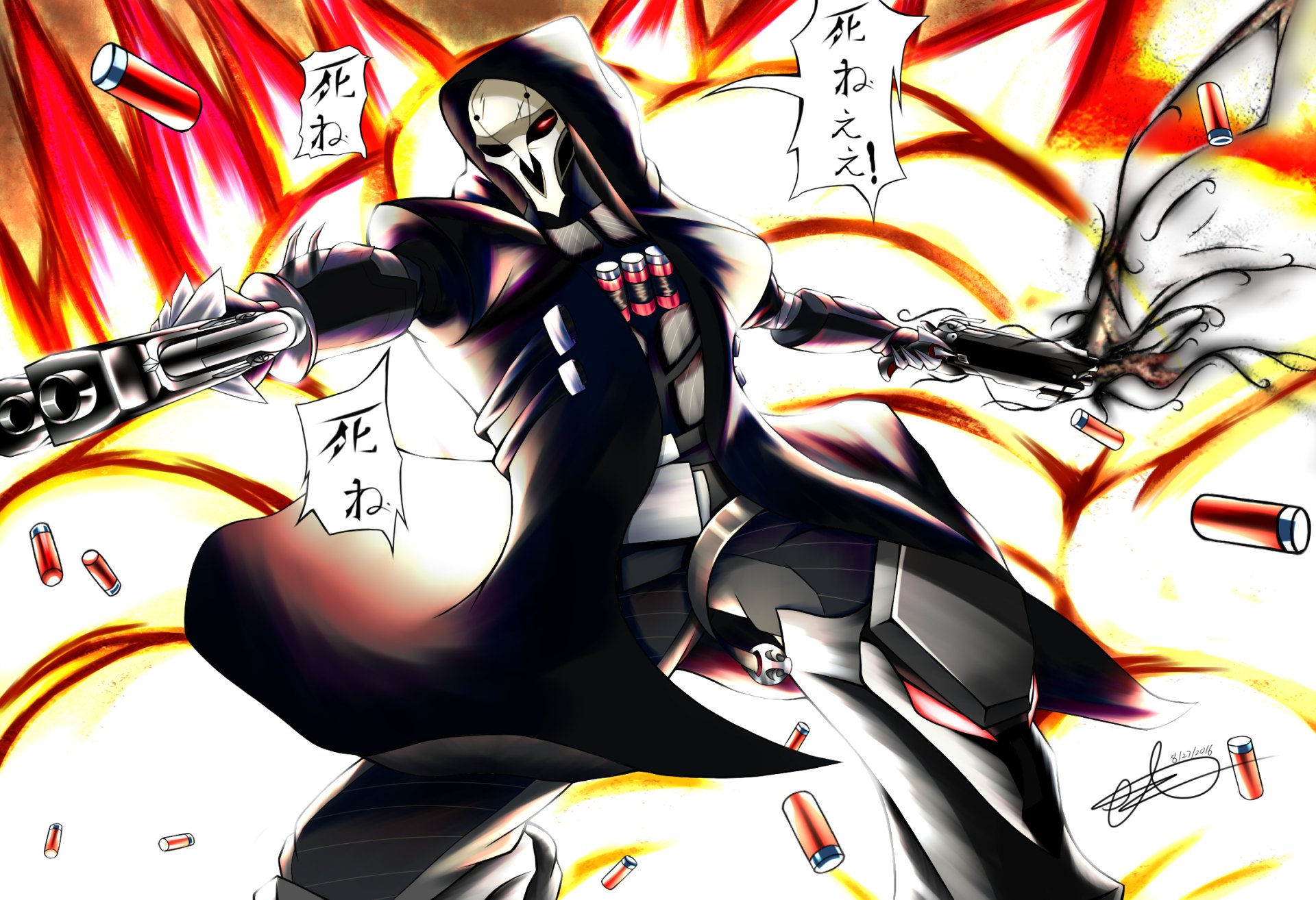 Download Reaper (Overwatch) Video Game Overwatch HD Wallpaper by Alex.Z