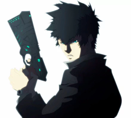  kougami with his dominator by Bvinci