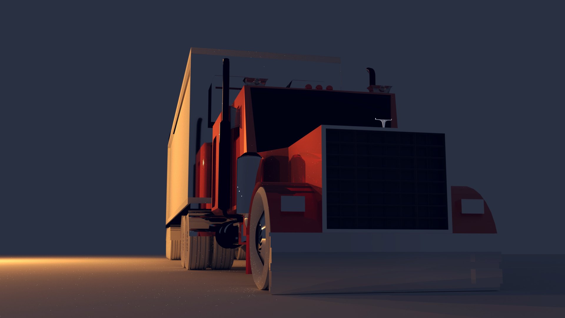 22 Wheeler Truck by CaptainBlend
