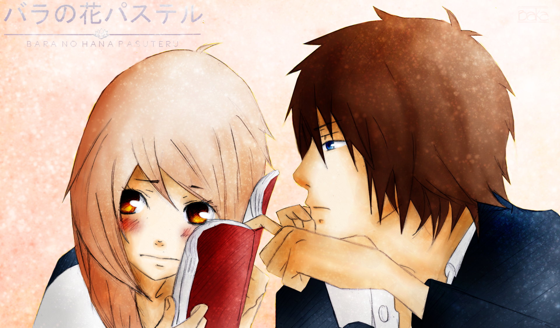 Download Satoshi (Bara No Hana Pasuteru) Miu (Bara No Hana Pasuteru) Anime Bara No Hana Pasuteru HD Wallpaper by Kohaku-Art