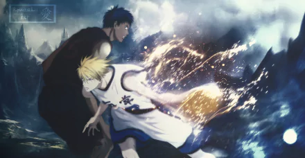 Ryōta Kise Daiki Aomine Anime Kuroko's Basketball HD Desktop Wallpaper | Background Image