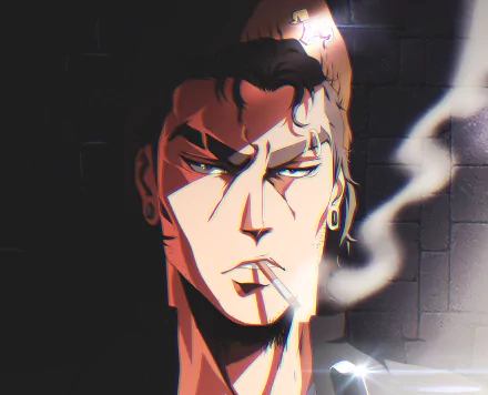 Mikael Barogue Anime Apple Black HD Desktop Wallpaper | Background Image