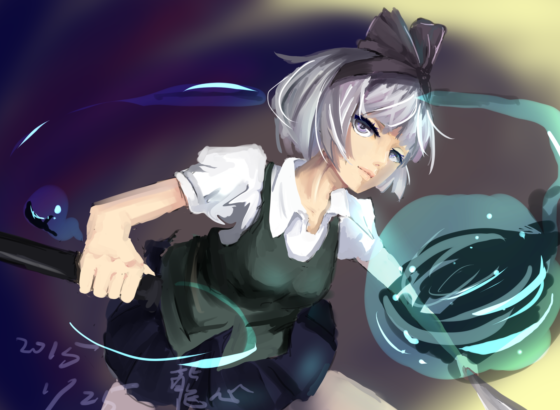Download Youmu Konpaku Anime Touhou HD Wallpaper by Lx.hk