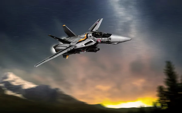  Veritech in Night Sky