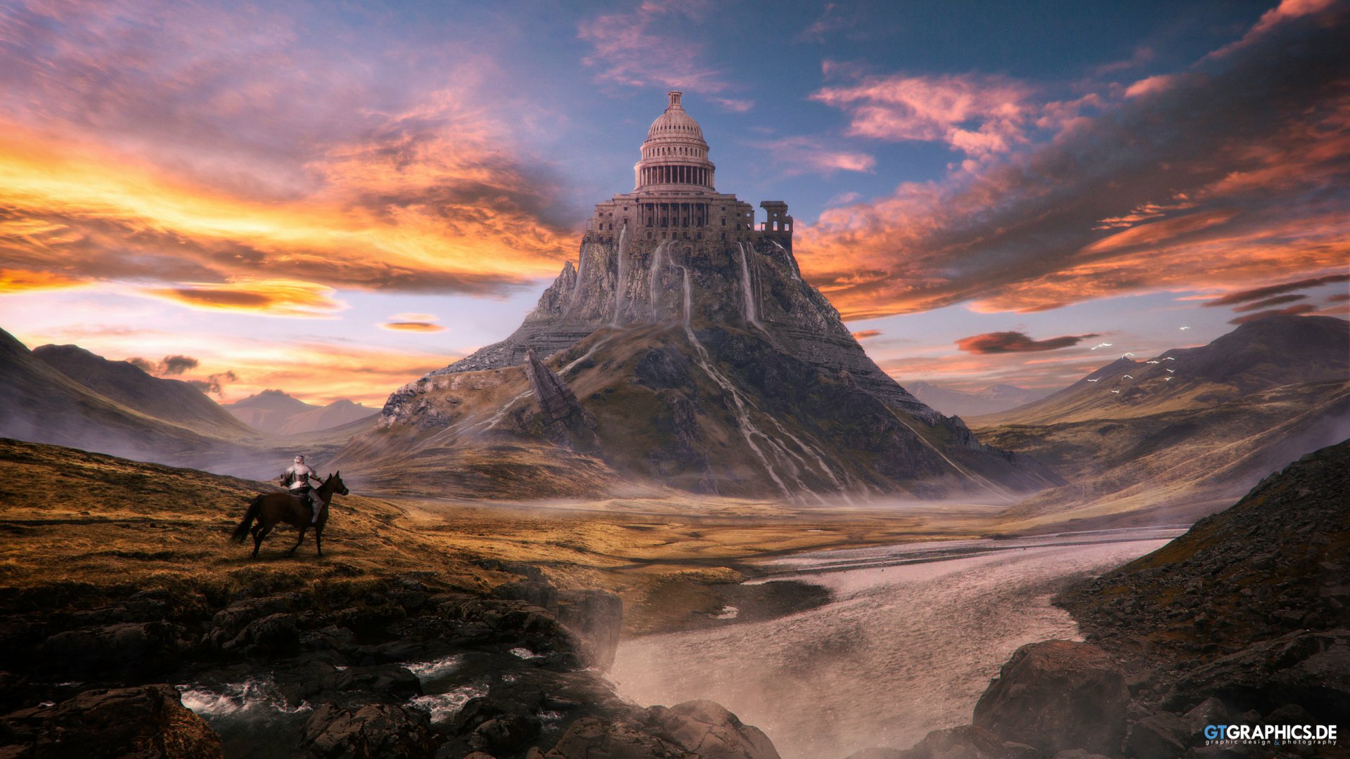 Fantasy Landscape HD Wallpaper by Tobias Roetsch