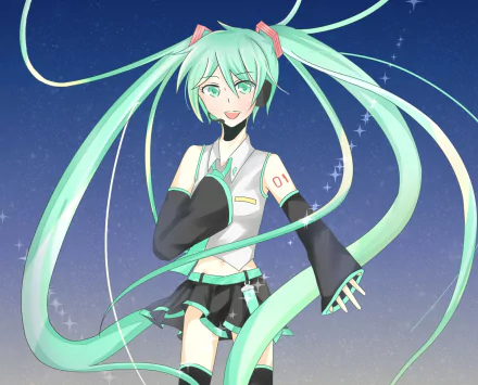 Hatsune Miku Anime Vocaloid HD Desktop Wallpaper | Background Image