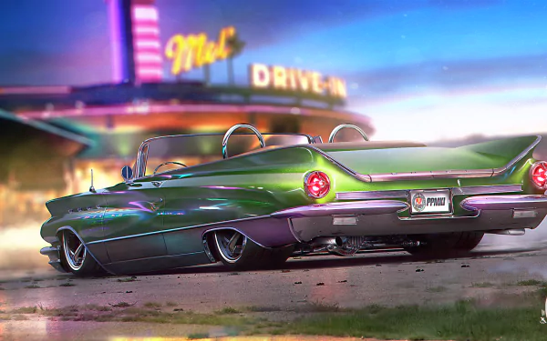 green car vehicle buick electra HD Desktop Wallpaper | Background Image