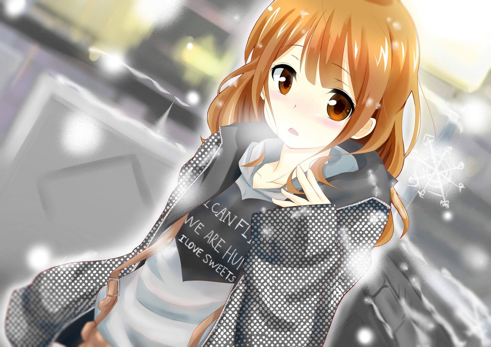 Download Brown Hair Brown Eyes Anime Original 4k Ultra HD Wallpaper by 東雲もづく