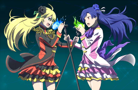 Miki Hoshii Chihaya Kisaragi Anime The iDOLM@STER HD Desktop Wallpaper | Background Image