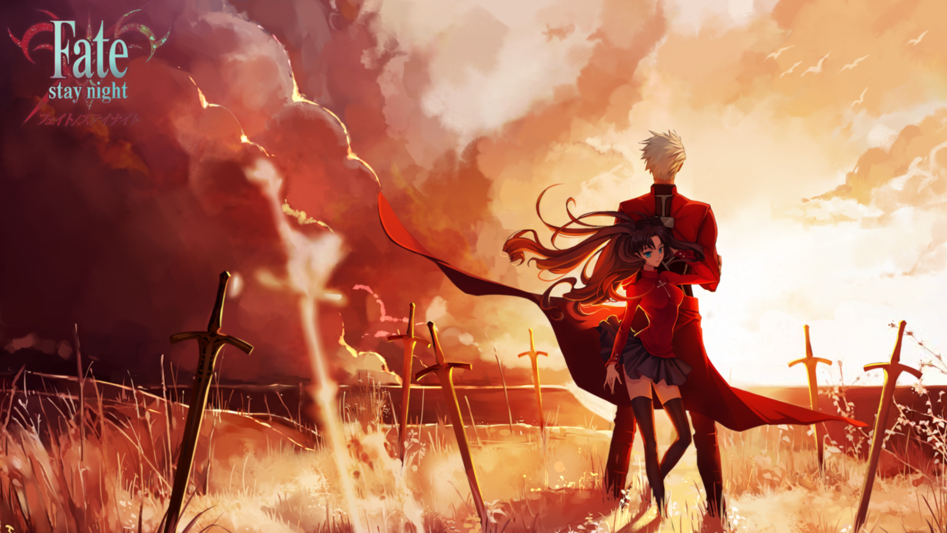 Fate Stay Night Unlimited Blade Works Hd Wallpaper Achtergrond 19x1080