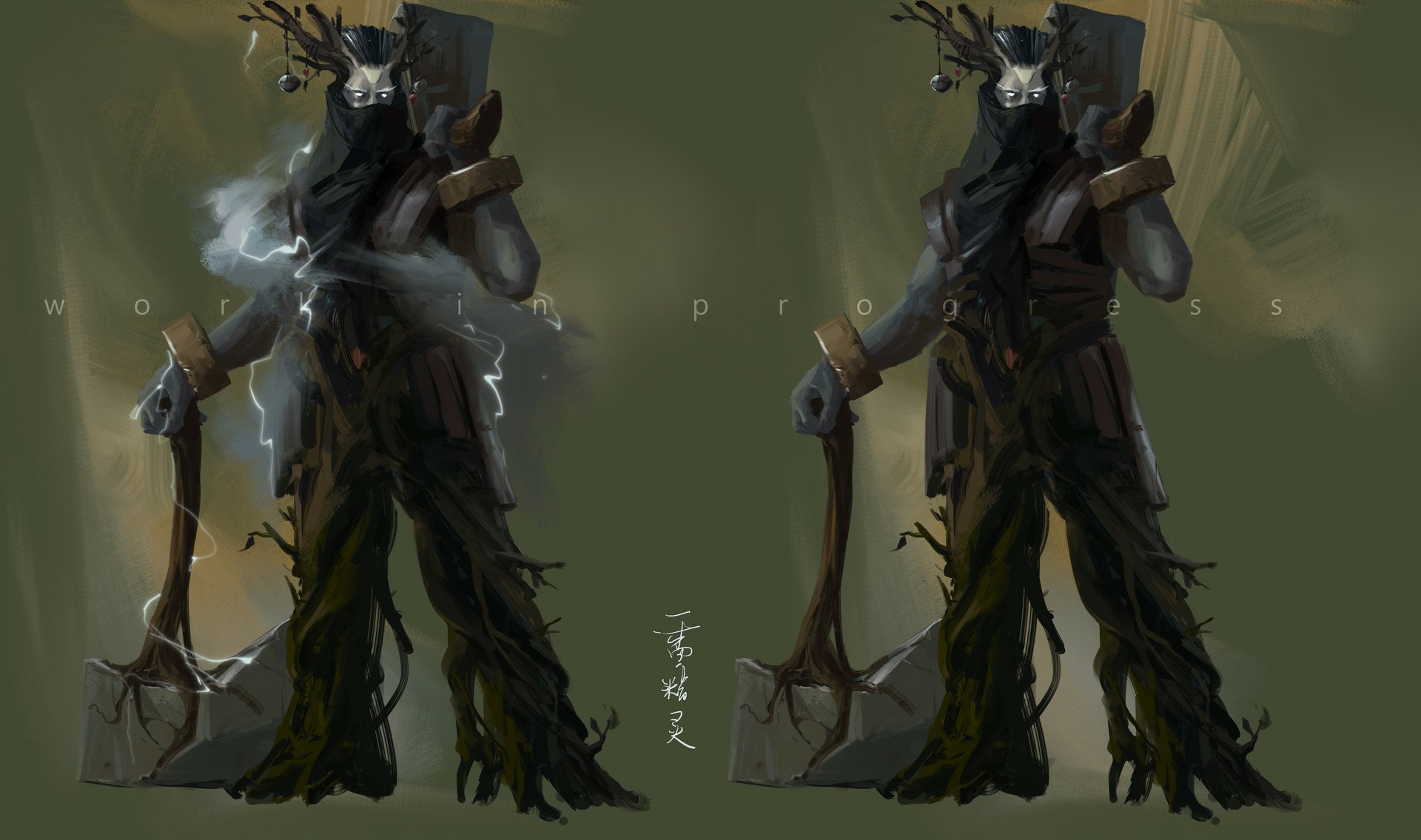 Download Fantasy Warrior Fantasy Warrior HD Wallpaper by Wang Jie