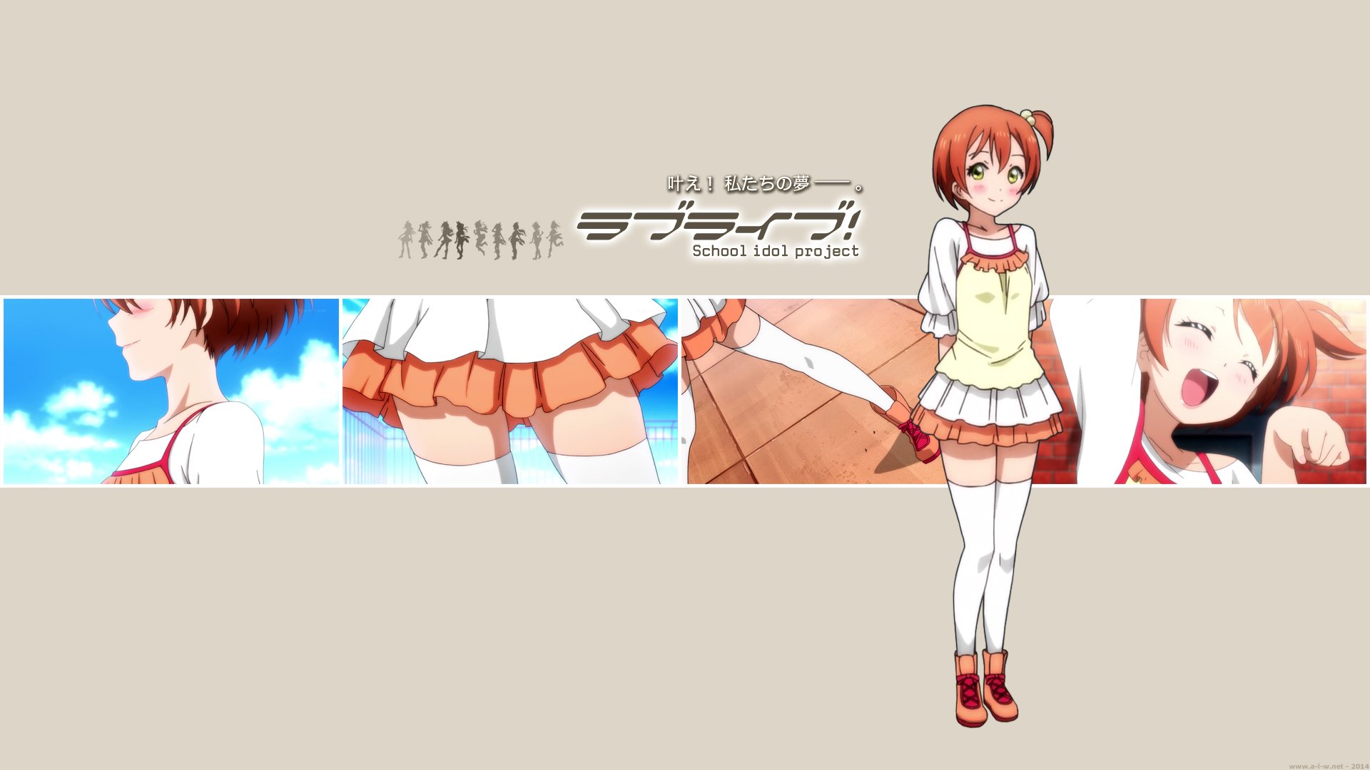Download Rin Hoshizora Anime Love Live! HD Wallpaper by Baka Mono
