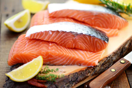 salmon food fish HD Desktop Wallpaper | Background Image