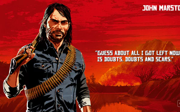 John Marston video game Red Dead Redemption 2 HD Desktop Wallpaper | Background Image