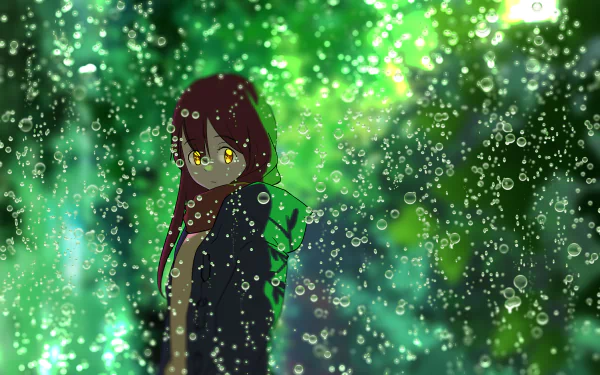 red hair yellow eyes sadness Anime Original HD Desktop Wallpaper | Background Image