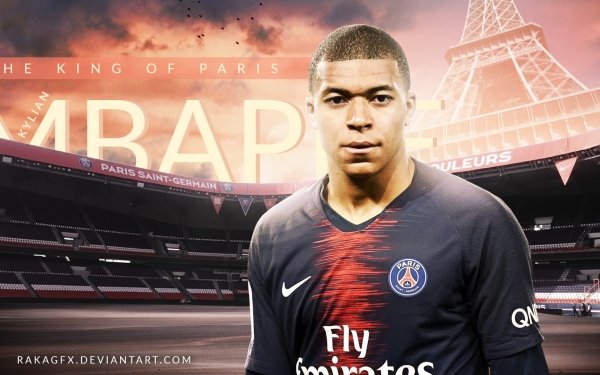 Sports Kylian Mbappé Soccer Player Paris Saint-Germain F.C. HD Wallpaper | Background Image