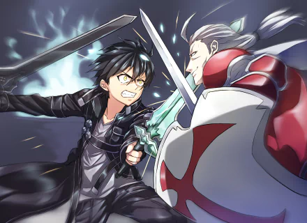 Heathcliff (Sword Art Online) Kazuto Kirigaya Kirito (Sword Art Online) Kayaba Akihiko Anime Sword Art Online HD Desktop Wallpaper | Background Image