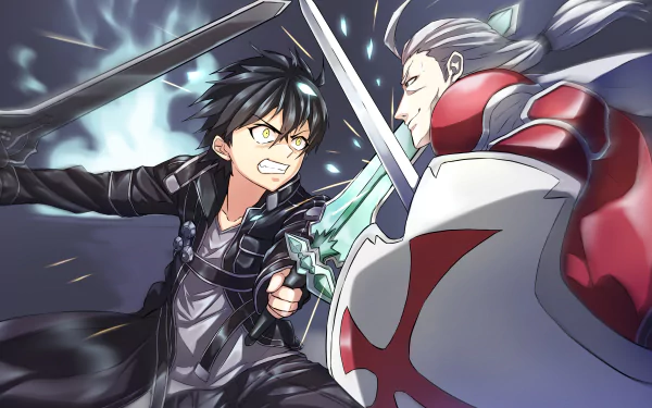 Heathcliff (Sword Art Online) Kazuto Kirigaya Kirito (Sword Art Online) Kayaba Akihiko Anime Sword Art Online HD Desktop Wallpaper | Background Image