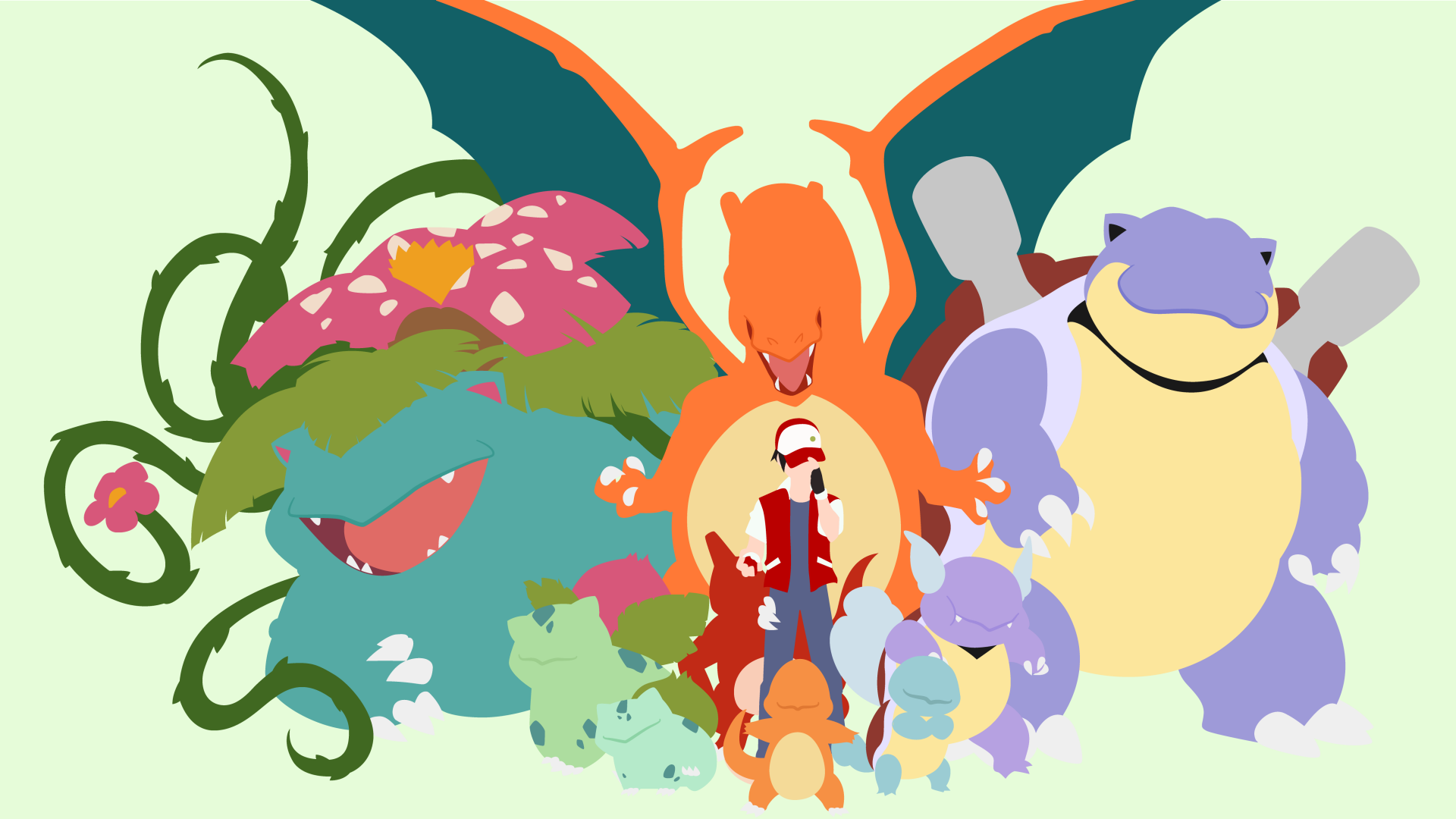 Download Video Game Pokemon: Red And Blue 4k Ultra HD Wallpaper by matsumayu
