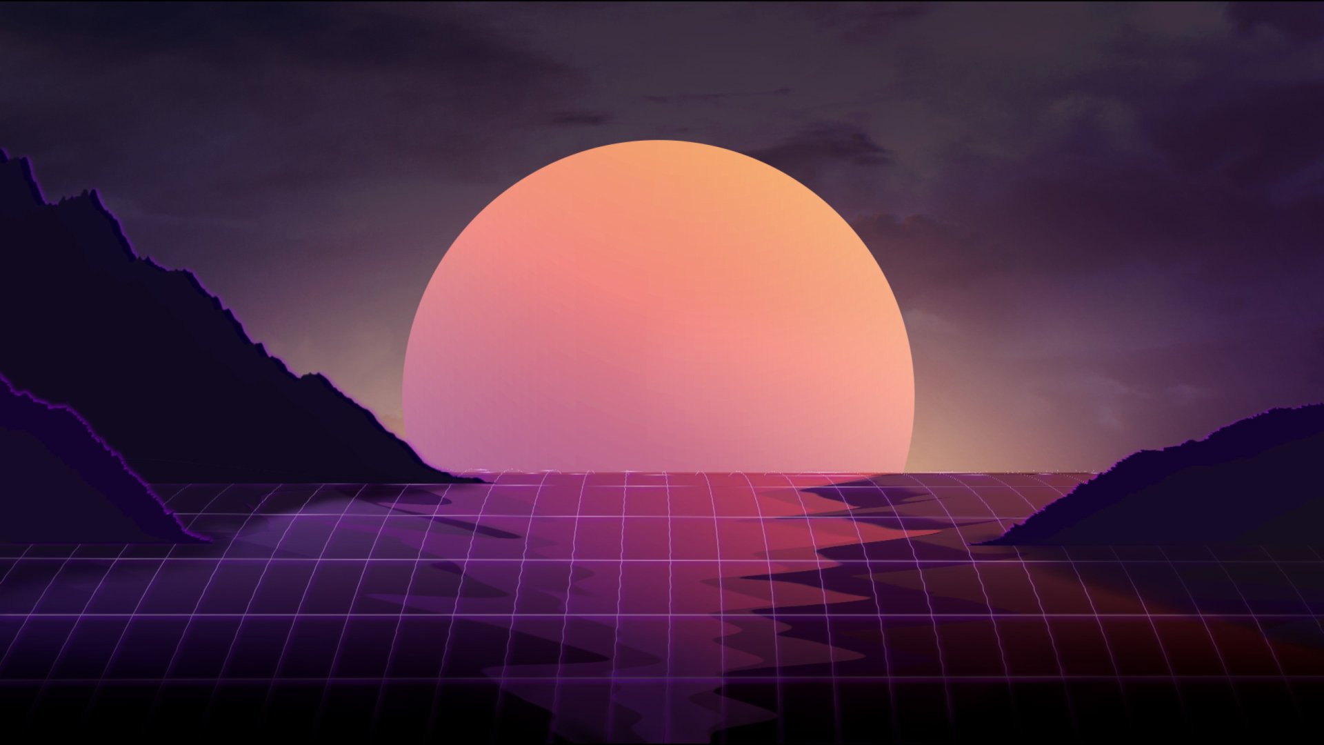 Живые обои retrowave