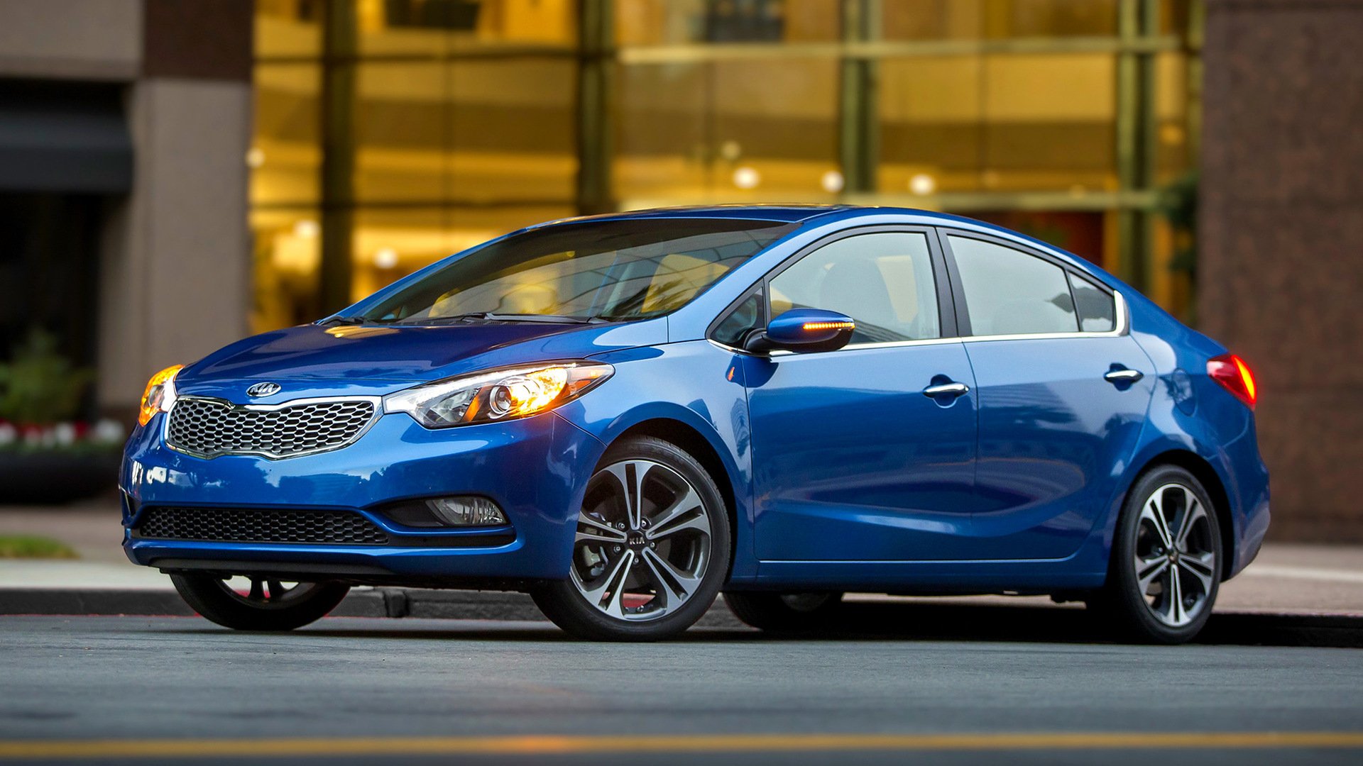 Download Car Sedan Compact Car Kia Forte EX Vehicle Kia Forte HD Wallpaper