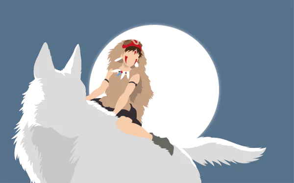 Moro (Princess Mononoke) Anime Princess Mononoke HD Desktop Wallpaper | Background Image