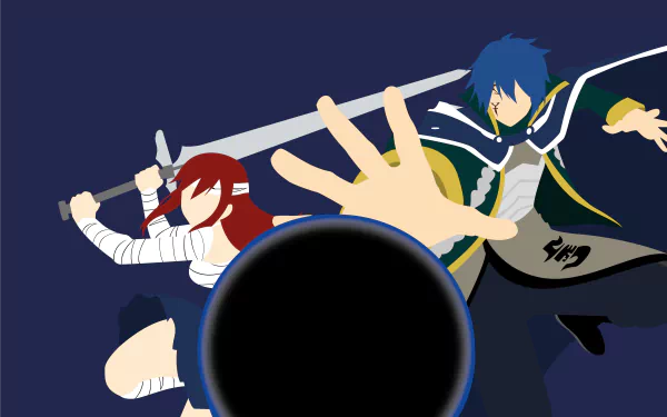 Jellal Fernandes Erza Scarlet Anime Fairy Tail HD Desktop Wallpaper | Background Image