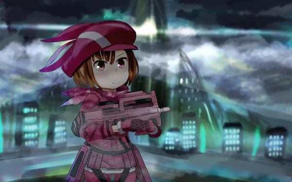 Karen Kohiruimaki LLENN (Sword Art Online) Anime Sword Art Online Alternative: Gun Gale Online HD Desktop Wallpaper | Background Image